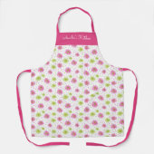 Personalized Whimsical Floral Pink Green Schort (Voorkant)