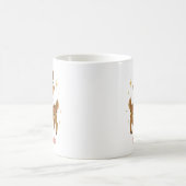 Personalized Whimsical Reindeer Christmas Mug (Centre)