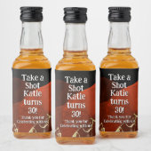 Personalized Whiskey Bottle Label – Birthday Party Likeurfles Etiket (Flessen)