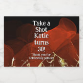 Personalized Whiskey Bottle Label – Birthday Party Likeurfles Etiket (Enkel label)