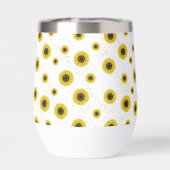Personalized White Sunflower Pattern 11oz Cup (Arrière)