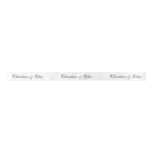 Personalized White Wedding Lint (Voorkant)