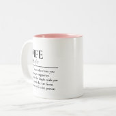 Personalized Wife Definition Mug Newlyweds Gift (Devant gauche)