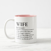 Personalized Wife Definition Mug Newlyweds Gift (Gauche)