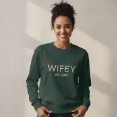Personalized Wifey Sweatshirt