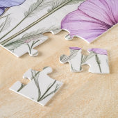 Personalized Wildflower Botanical  Legpuzzel (Zijkant)