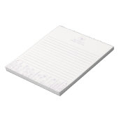 Personalized Wildflower Lavender Desk Notepad Notitieblok (Gedraaid)