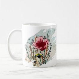 Personalized Wildflower Paint Splatter  Koffiemok