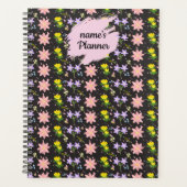 Personalized Wildflower Pattern Spiral Notebook Pl Planner (Voorkant)
