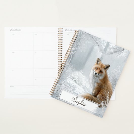 Personalized Winter Woodland Fox (Devant avec enveloppe)