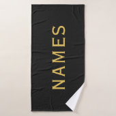 Personalized With Last Name or Nickname on Them (Serviette de bain)