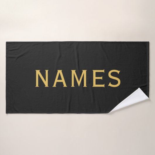 Personalized With Last Name or Nickname on Them (Serviette de bain)