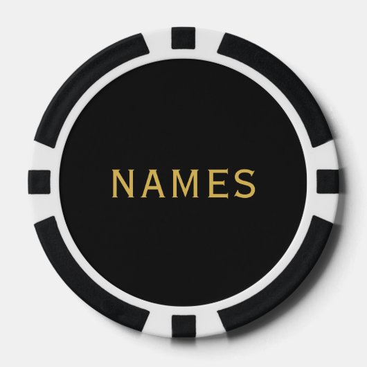 Personalized With Last Name or Nickname on Them Poker Chips (Voorkant)