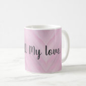 Personalized With My Love Cute Heart Mug (Devant droit)