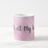 Personalized With My Love Cute Heart Mug (Centre)