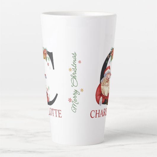 Personalized with name | Unique Christmas gifts Latte Mok (Voorkant)