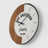 Personalized Wood warmth and charm Family Name Grote Klok (Hoek)