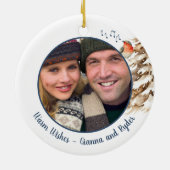 Personalized Woodland Birds Heaven and Nature Sing Keramisch Ornament (Achterkant)