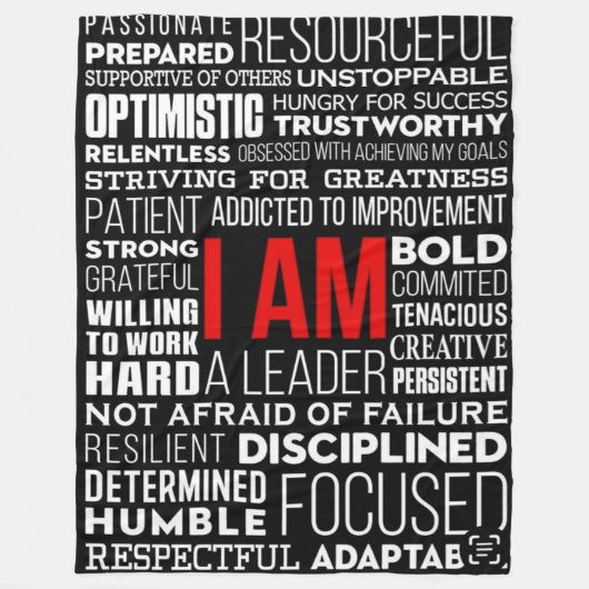 Personalized Word Cloud Sherpa Fleece Blanket Deken (Voorkant)