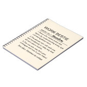 Personalized Work Bestie Definition Notitieboek (Linkerzijde)