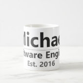 Personalized Work Mug – Custom Name & Job Title Gi (Centre)