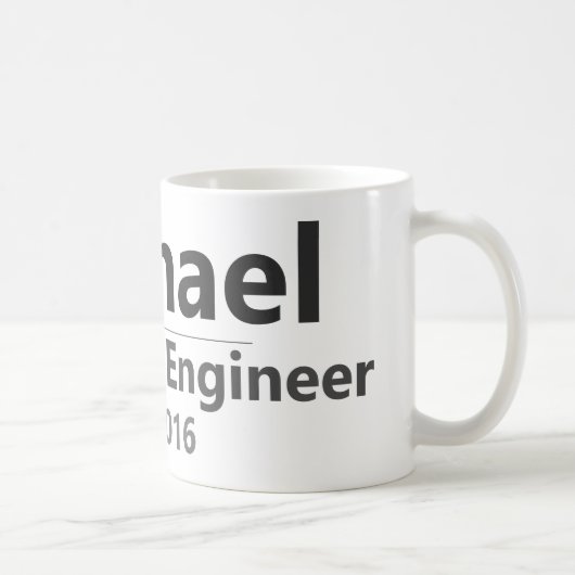 Personalized Work Mug – Custom Name & Job Title Gi (Droite)
