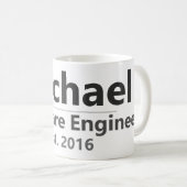 Personalized Work Mug – Custom Name & Job Title Gi (Devant droit)