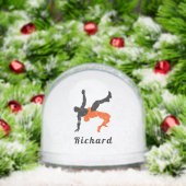 Personalized Wrestling Athlete Snow Globe Gift (Noël)