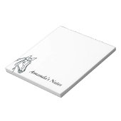 Personalized writing notepads for horse lover notitieblok (Gedraaid)
