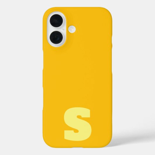 Personalized yellow iPhone / iPad case (Achterkant)
