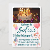 Personalized Young Wild And Age Birthday Party Kaart (Achterkant)