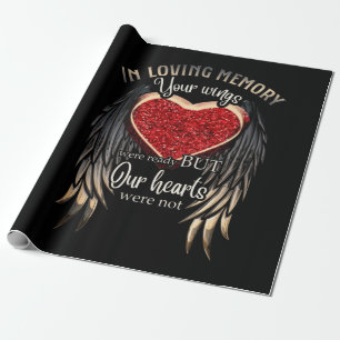 Personalized Your Wings Ready But Our Hearts Cadeaupapier