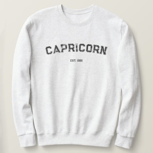 Personalized Zodiac Birth Year Sweatshirt (Design devant)