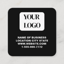 PERSONALIZED Zwart en QR Code Zakelijke kaart