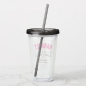PERSONALIZEN BRIDESMAID WEDDING ACRYL DRINKBEKER (Achterkant)