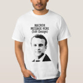 PERSONALIZEN EMMANUEL MACRON T-SHIRT (Voorkant)