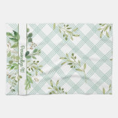 PERSONALIZEN Light Leafy Green Kitchen Towel Theedoek (Horizontaal)