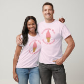 PERSONALIZEN Roze ijskap T-shirt (Unisex)