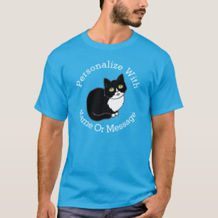 PERSONALIZEN Tuxie Tuxedo Cat T-shirt