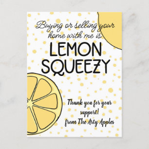 personeel dank je cadeau makelaarster briefkaart