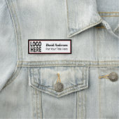 Personeel en werknemer douane eenvoudige naammarke naamplaatje (In situ)