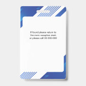 Personeel Logo en QR-code van bedrijf Badge (Achterkant)