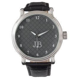 Personeel monogram horloge voor mannen | Quatrefol