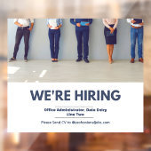 Personeel nu professioneel inhuren aanpassen raamsticker (Vel 2)