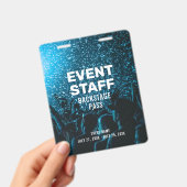 Personeel op evenementen Backstage Pas Foto Achter Badge (Handheld)