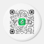Personeel QR Code Magnet van de app Magneet (Voorkant)
