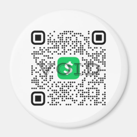 Personeel QR Code Magnet van de app Magneet (Voorkant)