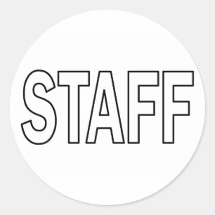 Personeel Ronde Sticker