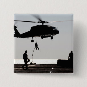 Personeel snel-touw uit een SH-60F Vierkante Button 5,1 Cm