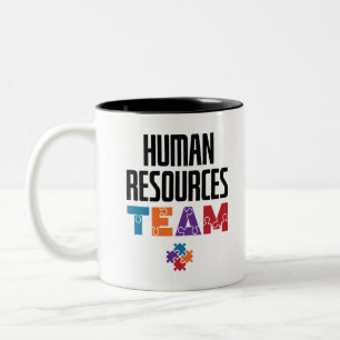 Personeel team HR Tweekleurige Koffiemok